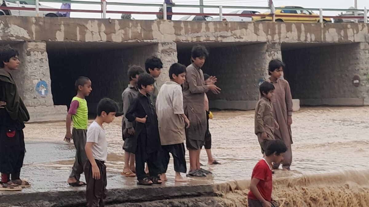 سیلاب در رودخانه‌های خاش