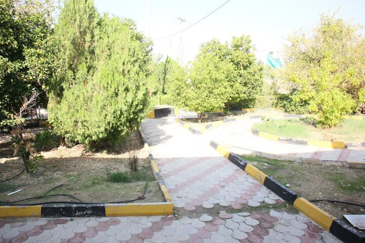 محوطه تخریب شده کتابخانه جم