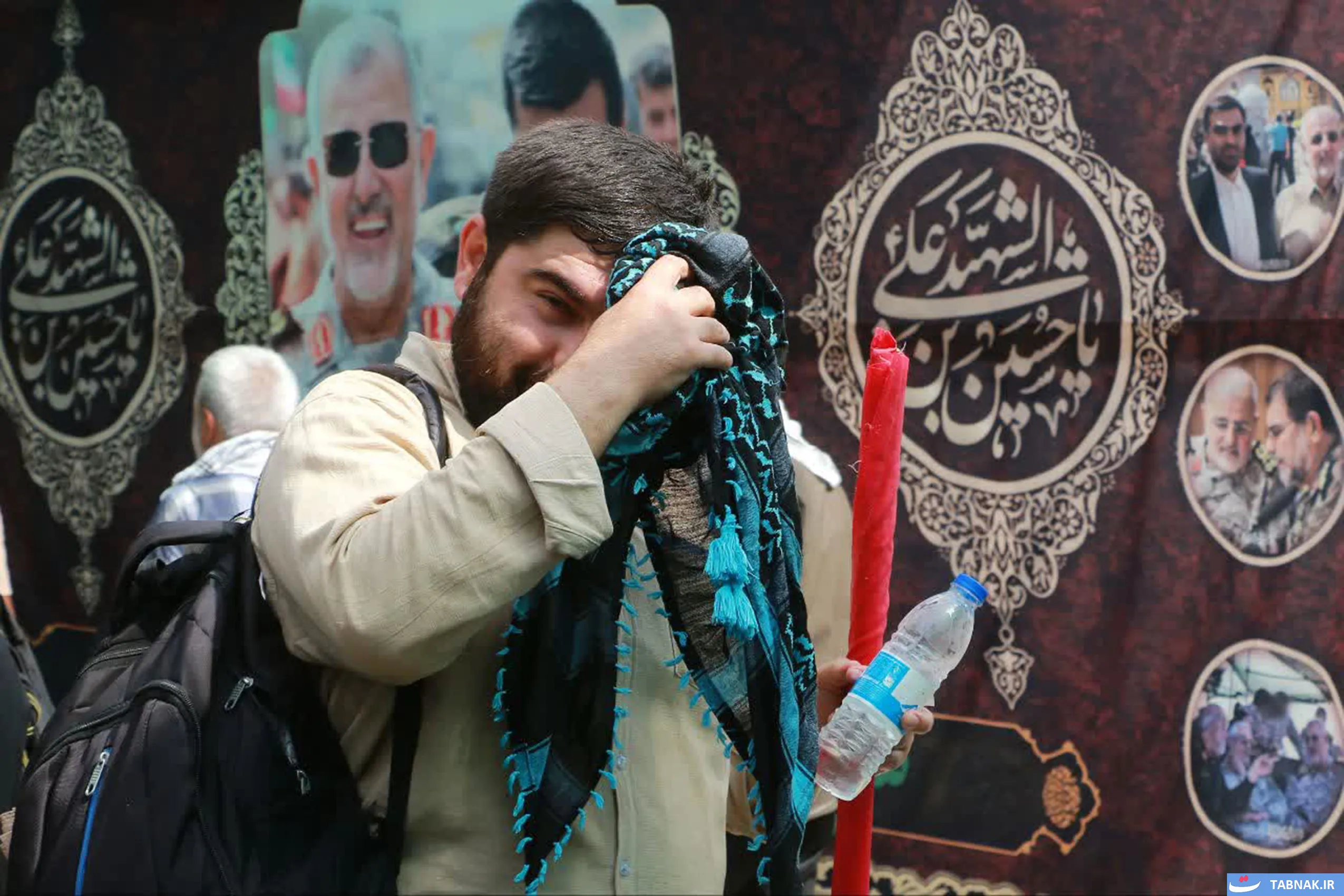 زائران در حال بازگشت از کربلا در مرز شلمچه