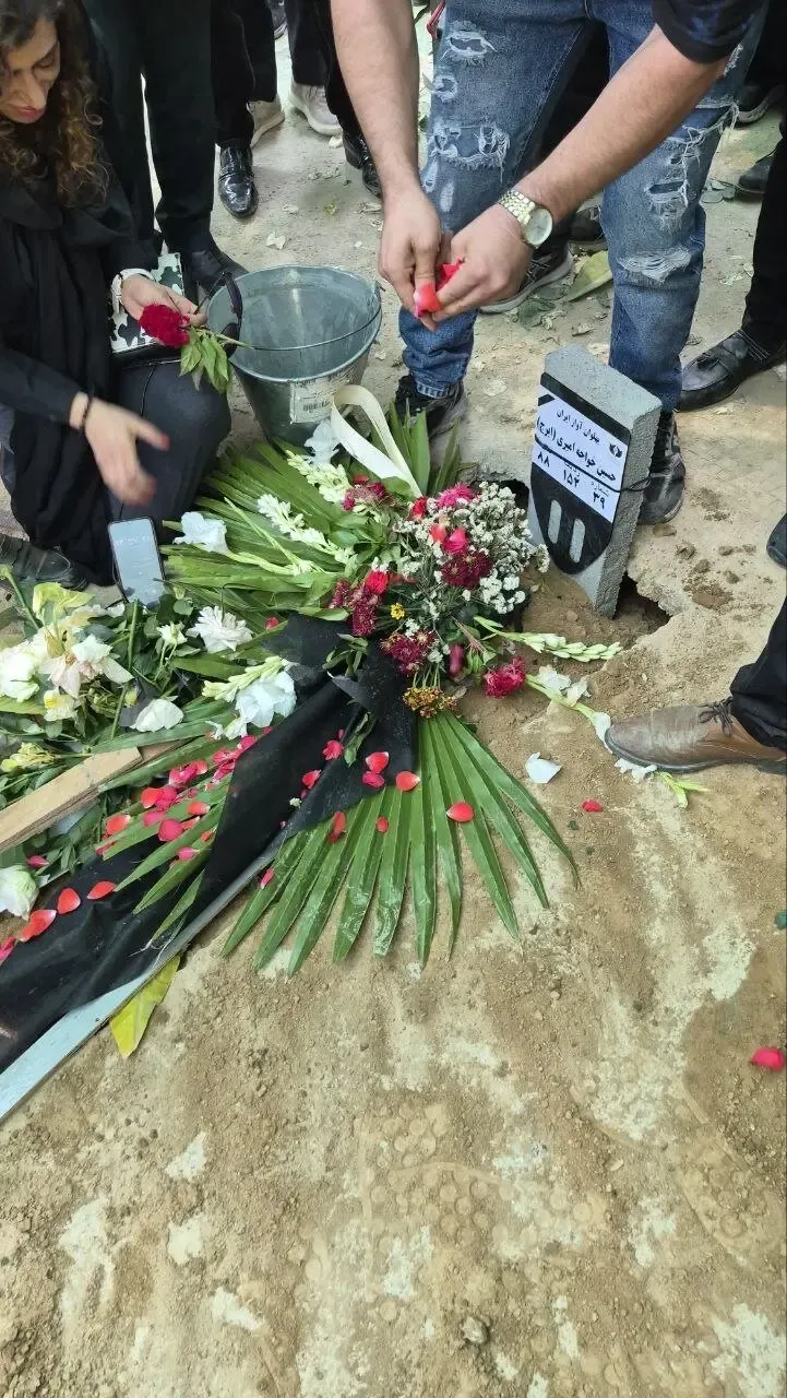 اولین عکس از مزار استاد ایرج در قطعه هنرمندان
