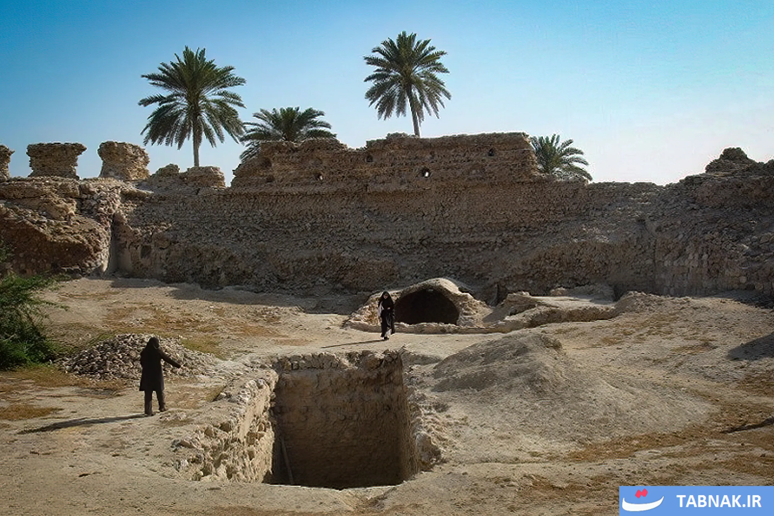 نمای قلعه پرتغالیها در جزایر جنوبی ایران
