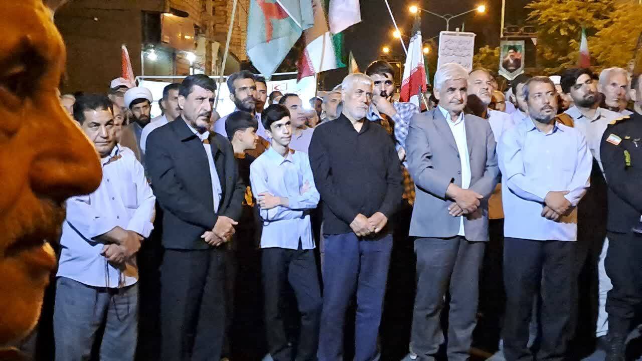تجمع مردم خوی در شبهای مقاومت