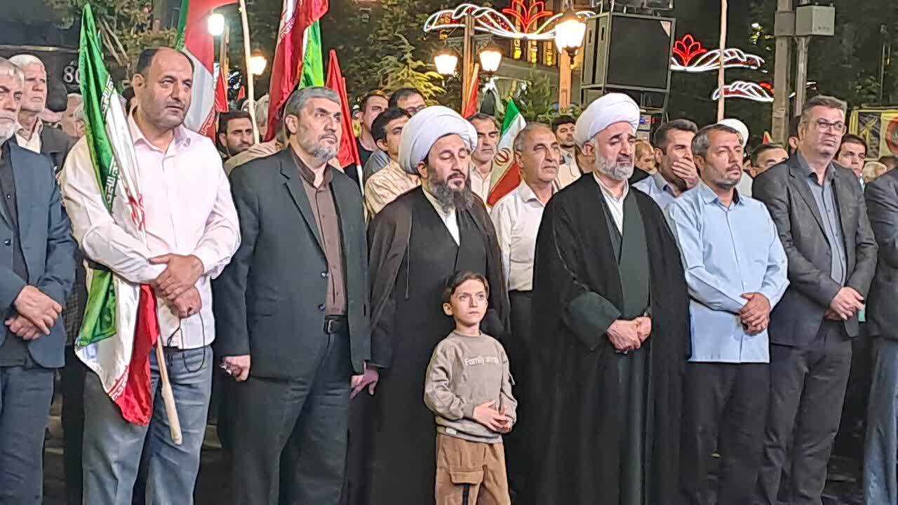 فریاد اقتدار مردم خوی در شب
