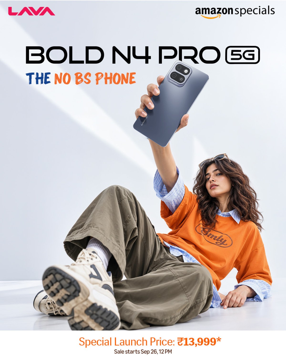 رنگبندی و نمای کناری Lava Bold N4 Pro